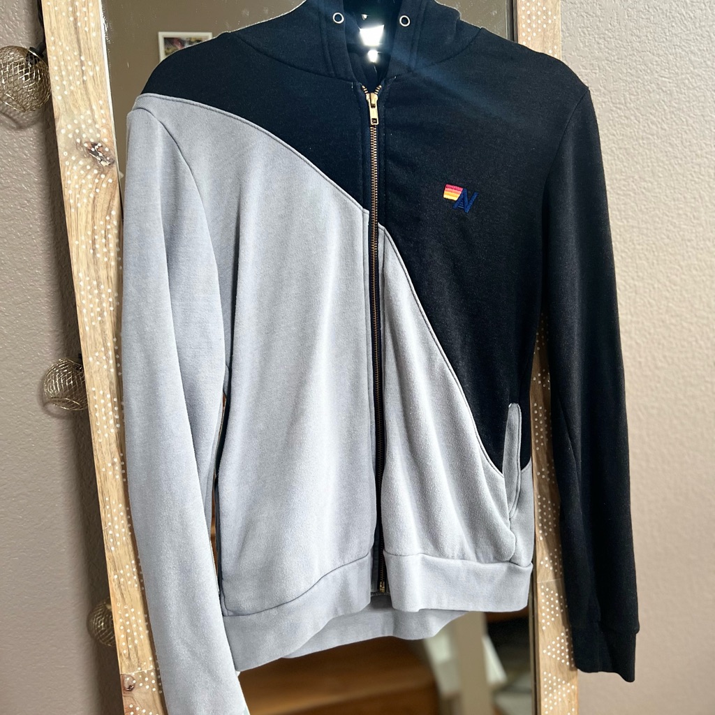 Aviator, Nation, Black And Gray Hoodie.